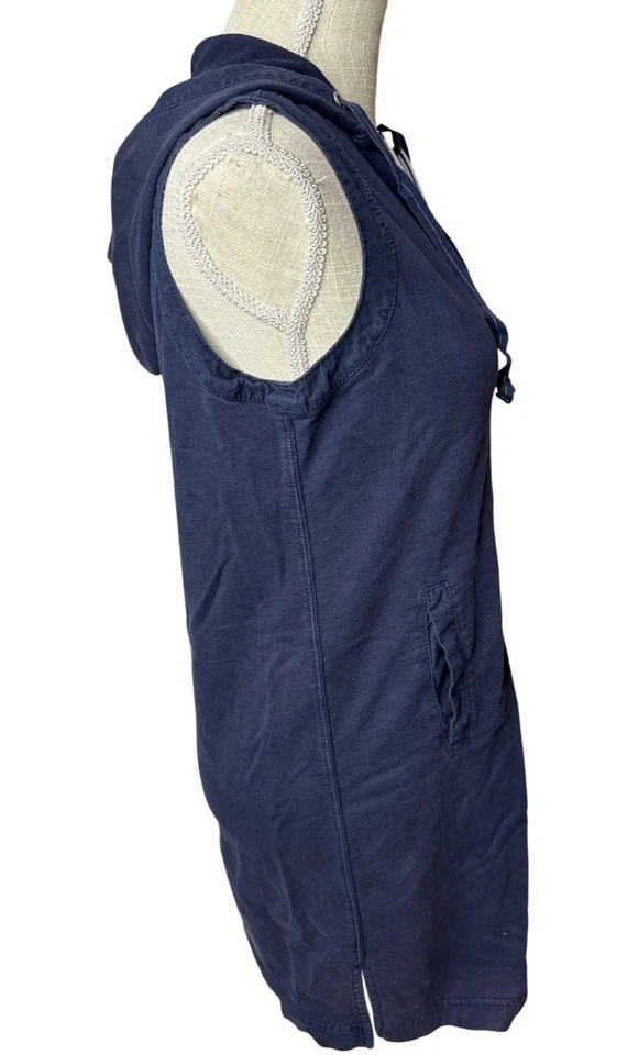 Nautica Mujer Azul Marino Sin Mangas Sudadera con Capucha Playa Traje de Baño Encubrimiento Talla S Foto 4 de 4