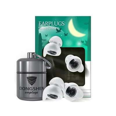 Dongshen Sleep Earplugs – Reusable Noise Cancelling Comfort Filtered Pair