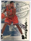 1997-98 SKYBOX PREMIUM AUTOGRAPHICS JUWAN HOWARD + Rod Strickland