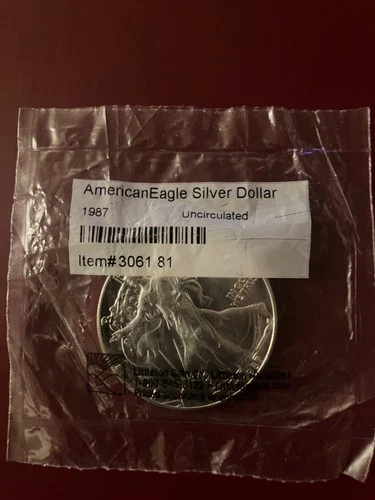 American Silver Eagle Limited time list UNC 1987 1oz Littleton  Softpack  CH-63