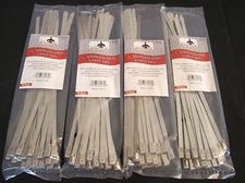 100 GOLIATH INDUSTRIAL 8" STAINLESS STEEL WIRE CABLE ZIP TIES STRAPS WHOLESALE 