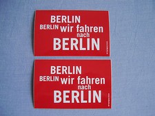 Aufkleber DFB Pokal Finale Stuttgart  Berlin Berlin wir fahren nach Berlin