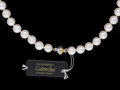 Top Preis Collier Zucht Perle 585 Gold 14 Karat Wert: 3.200 EUR neu Deta Schmuck