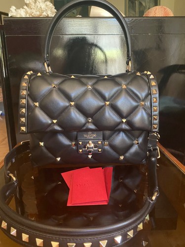 Borsa Media a mano Candystud VLTN Black Donna | Borse a mano Valentino ⋆  Denlab
