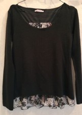 Pullover schwarz und Spitze Gr.36 Gemo (21020...