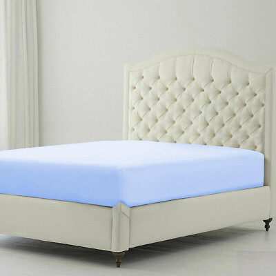 Queen Size Deep Pocket 1 Qty Fitted(Bottom) Sheet 1200 TC Egyptian Cotton 