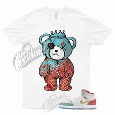 CROWN T Shirt to Match 1 Mid GS UNC to Chicago Metallic Gold University Red Blue