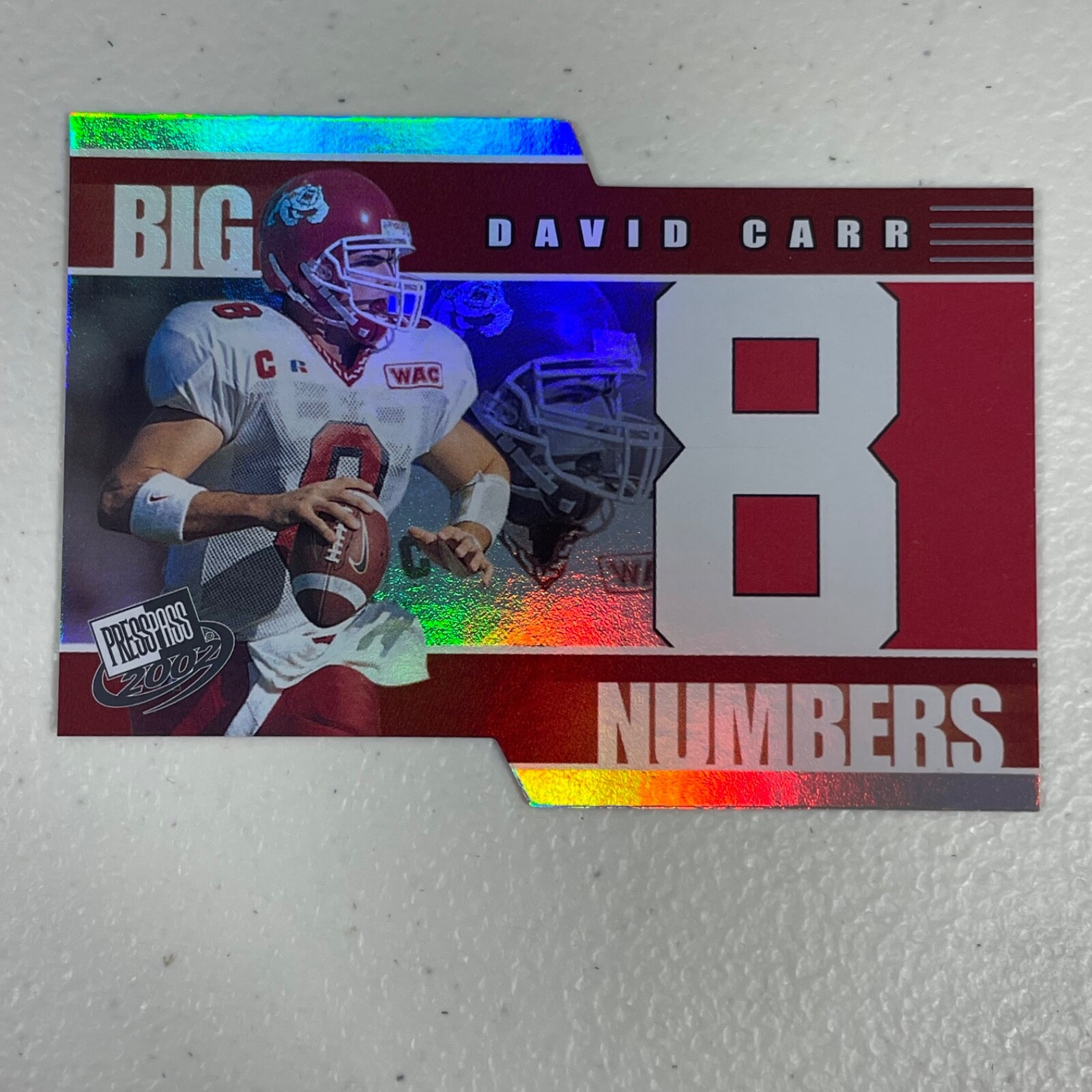 David Carr Press Pass Big Numbers #BN1 Big Numbers-Die-Cut