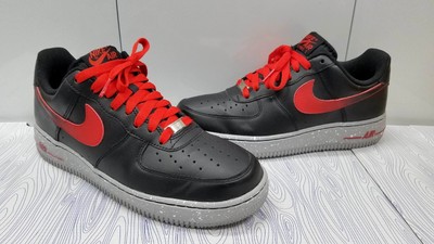 NIKE AIR FORCE ONE LOW MEN'S SIZE 8 CHALLENGE RED/BLACK/GREY 488298-070  2012 | eBay