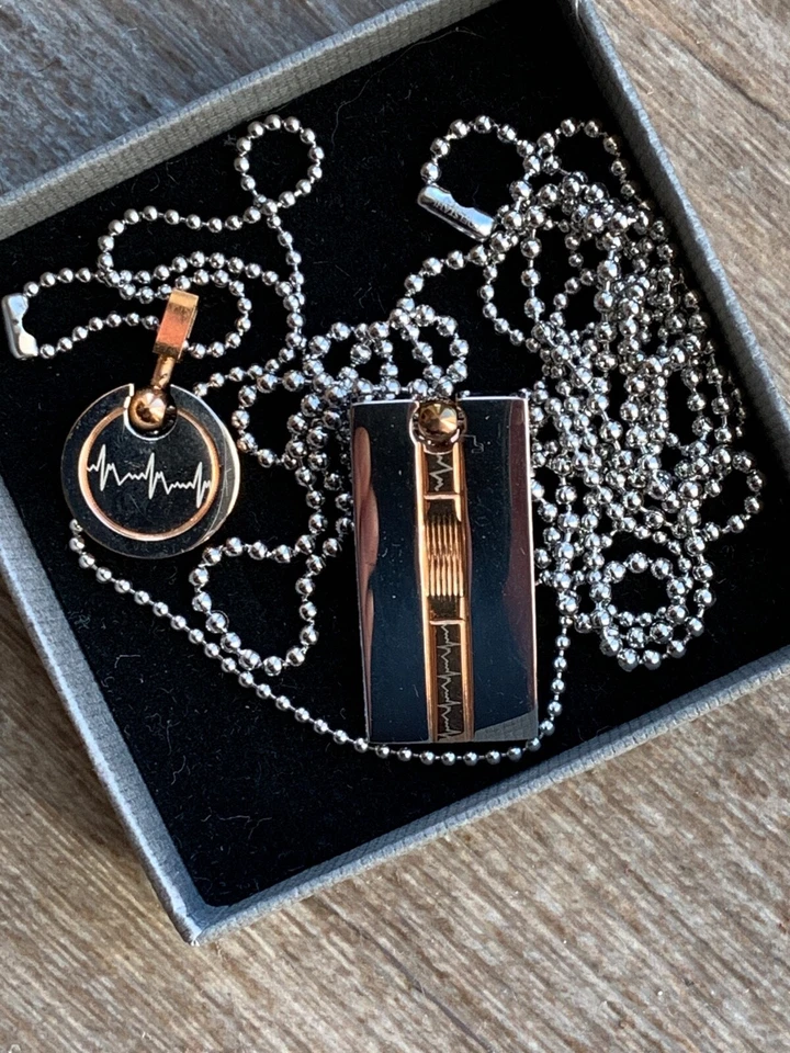 Firetti - Ketten mit Anhänger "Herzschlag“ - Zusammengehörigkeit -NEUWERTIG-OVP - Bild 4 von 4