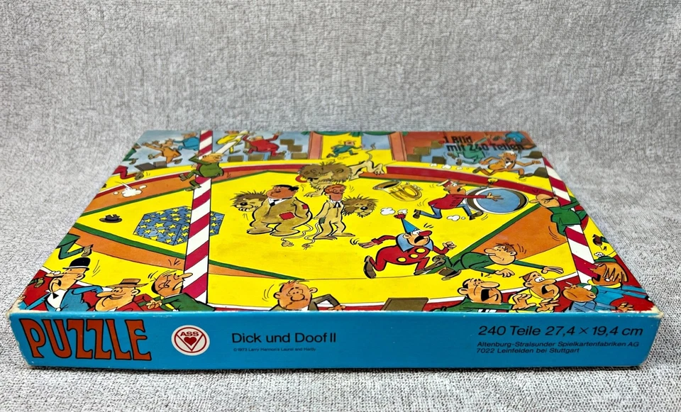 RARO PUZZLE STANLIO E OLLIO * DICK UND DOOF II * MADE IN W.GERMANY 1973 ASS - Immagine 3 di 4