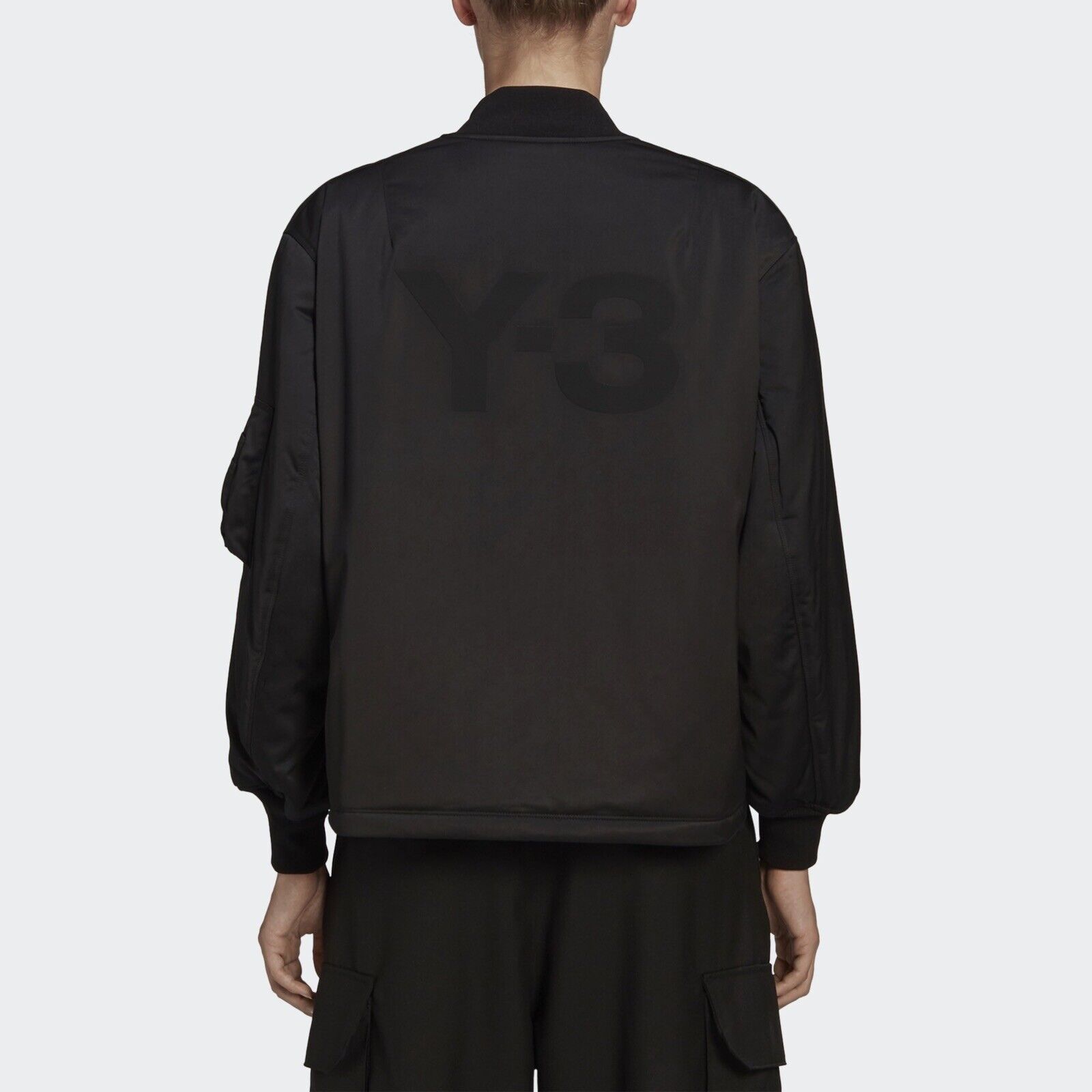 Y-3 Yohji Yamamoto Adidas CL Classic Oversized Logo Bomber Jacket Black S  /Small