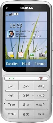 Nokia C3-01 - Silver (Unlocked) Mobile Phone - Image 1 of 4