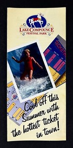1989 Lake Compounce CT Festival Theme Water Park Vintage Travel Brochure