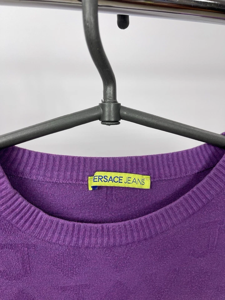 Versace Jeans Sweater Size M Violet - Image 3 of 4