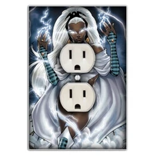 Storm Decorative Duplex Outlet Light Switch Cover Wall Plate