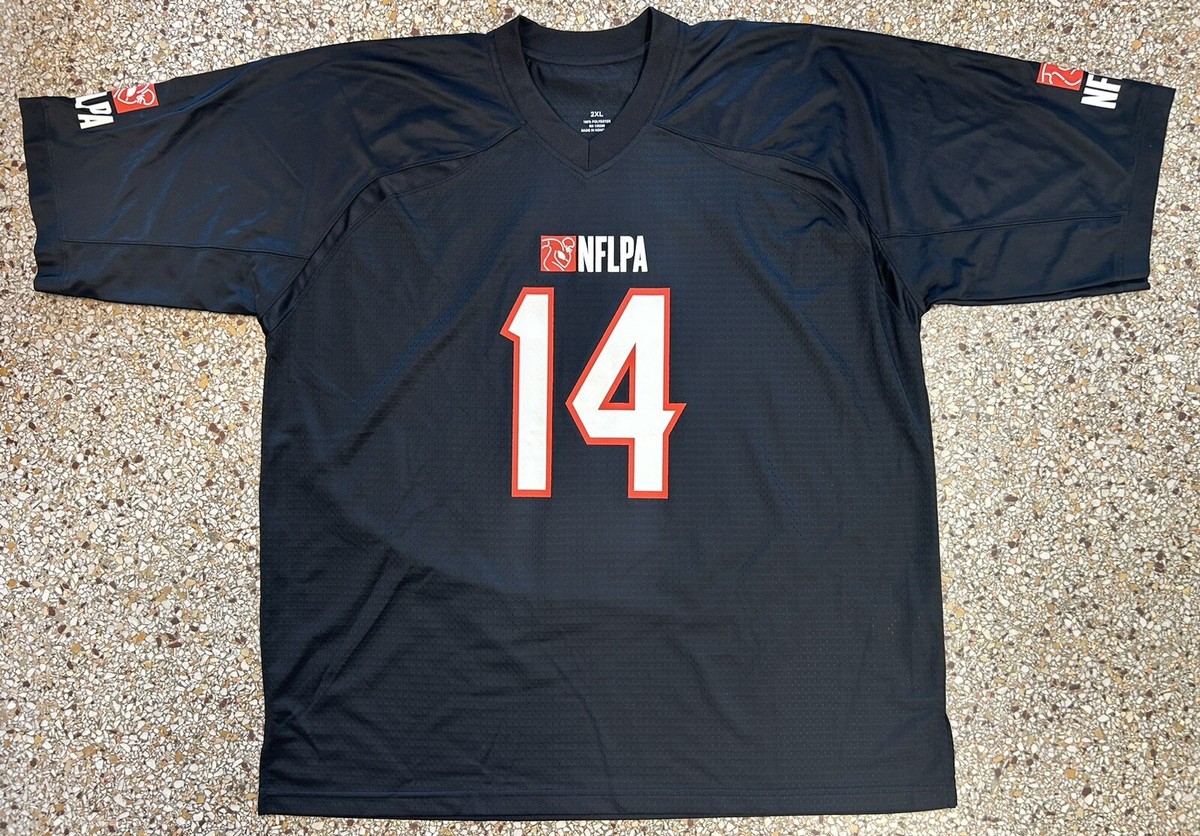 NFLPA Players Association #14 Football Rookie Black Jersey ADULT