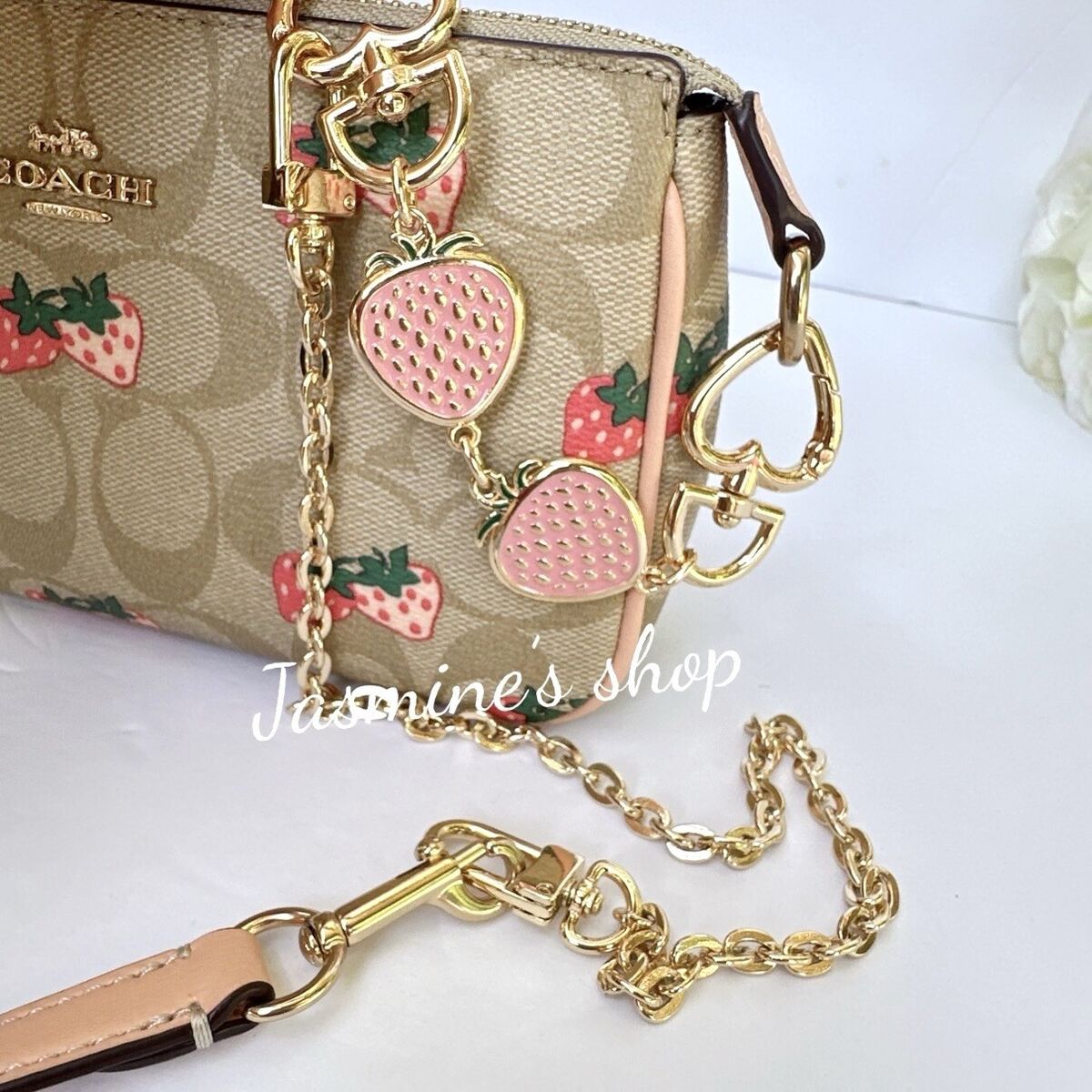 NWT Coach Nolita 19 In Signature With Strawberry Print CB603 NWT Coach Nolita 19 In Signature With Strawberry Print CB603