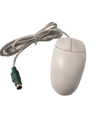 VINTAGE LOGITECH M-S42 2 BUTTON MECHANICAL OEM DIRECT PS2 MOUSE DS-BIN6-1
