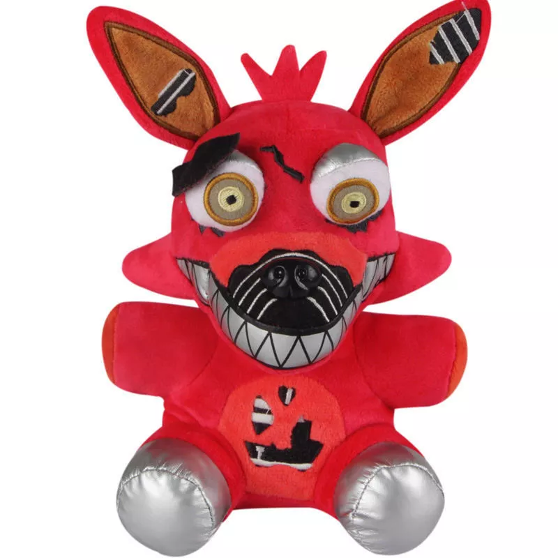 New FNAF Five Nights At Freddy's 6 Nightmare Red Foxy Plush Toy