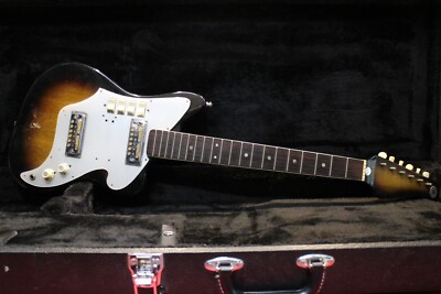 USED Zenon ES-70 Offset Style Electric Guitar Body & Neck Gold