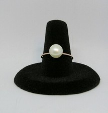 Buttercream Cultured Akoya Pearl Ring Set in 14kt RoseGF, Size 8 USA 3.30 Carat