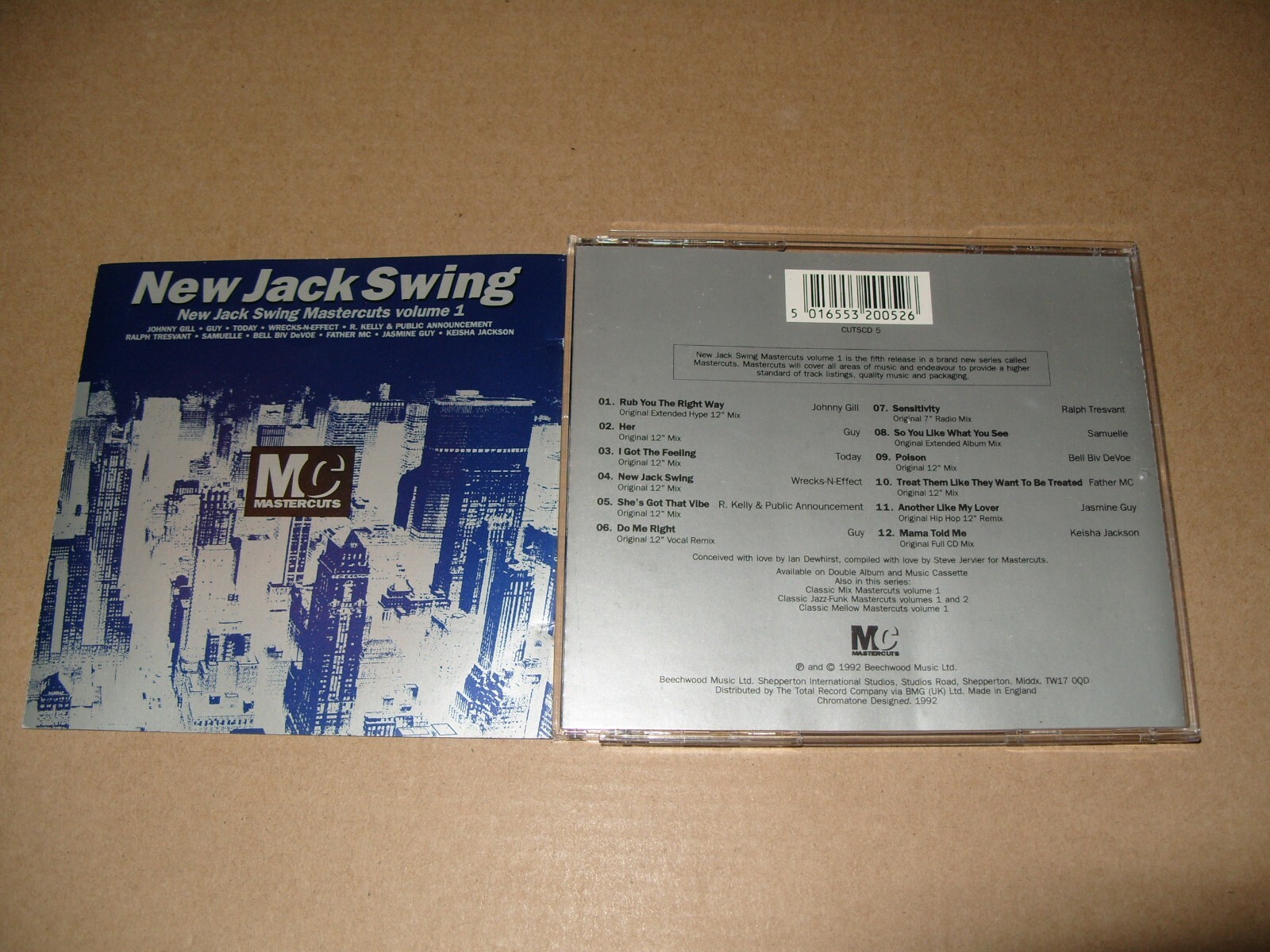 Mastercuts New Jack Swing Vol. 1 - Various  1992 cd Ex Condition. (B3)