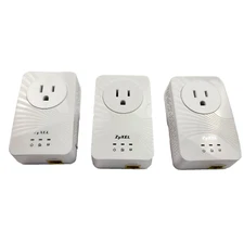 3 ZyXEL PLA4211 Powerline Adapter Ethernet Networking Extenders
