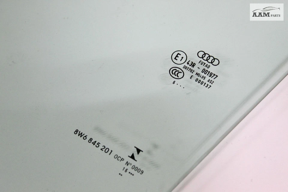 2018-2023 AUDI A5 QUATTRO COUPE FRONT LEFT DRIVER SIDE DOOR WINDOW GLASS OEM - Image 3 of 4