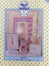 ALMA LYNNE'S WORKS OF HEART #ALX-77-SPRING-THE EARTH ANGELS COUNTED CROSS STITCH