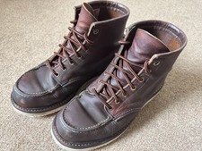 Red Wing 1907 Moc Toe UK 6.5 US 7.5D deep clear recondition resole