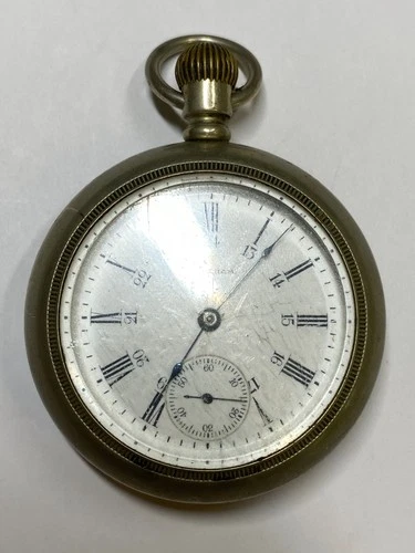 Antique Waltham 15 Jewels Silveroid Pocket Watch, Pre-Owned Doesn't Run (RB-#97)