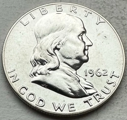1962 Proof Franklin Half Dollar 90% Silver-INV#8524