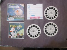 1965 WALT DISNEY'S CINDERELLA VIEW MASTER 3 REEL SET PACKET NO. B 318