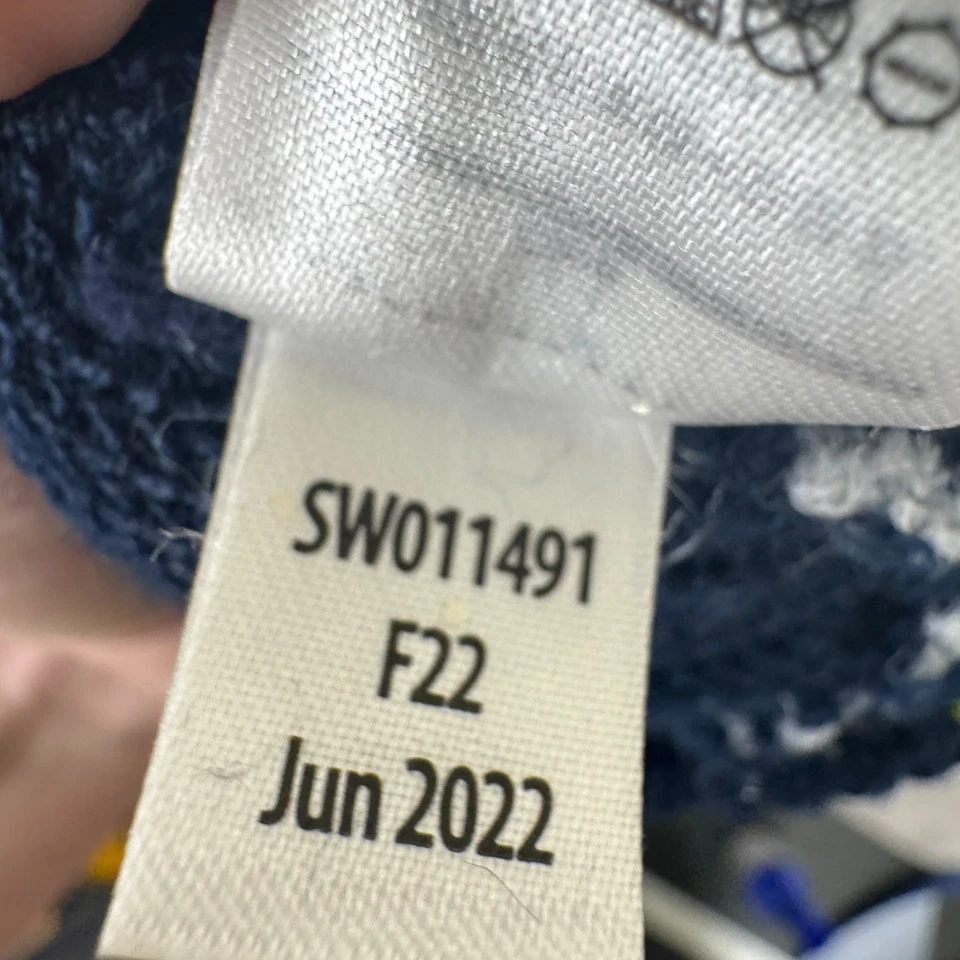 Boné de relógio SmartWool Cantar tamanho único azul cinza colorblock gorro merino esqui - Imagem 4 de 4