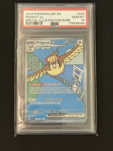 2023 Pokemon Obf EN-Obsidian Flames Pidgeot EX #225 SIR PSA 10