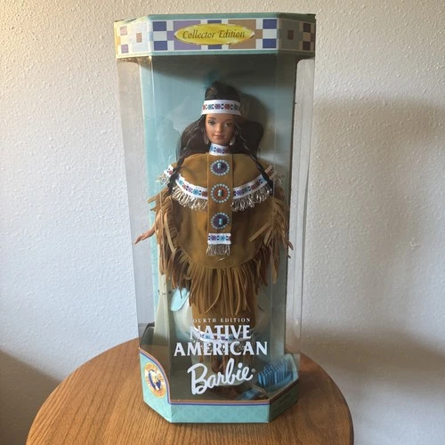 Vintage 1997 Mattel Dolls Of The World Native American Barbie #18558