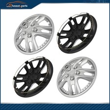 4 X 12 Wheel Covers Snap On Full Rim Hub Caps Silver Fit For R12 Tire Rim
