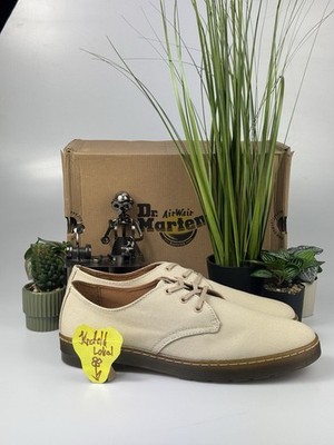 Dr. Martin s Delray Twill Canvas Stiefel in Sand Farbe Größe 47