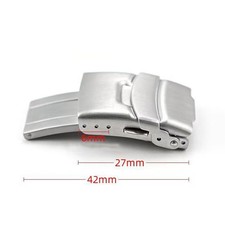 316L Solid Watch Clasp 16mm 18mm 20mm 22mm Stainless Steel Watch Band Buckle