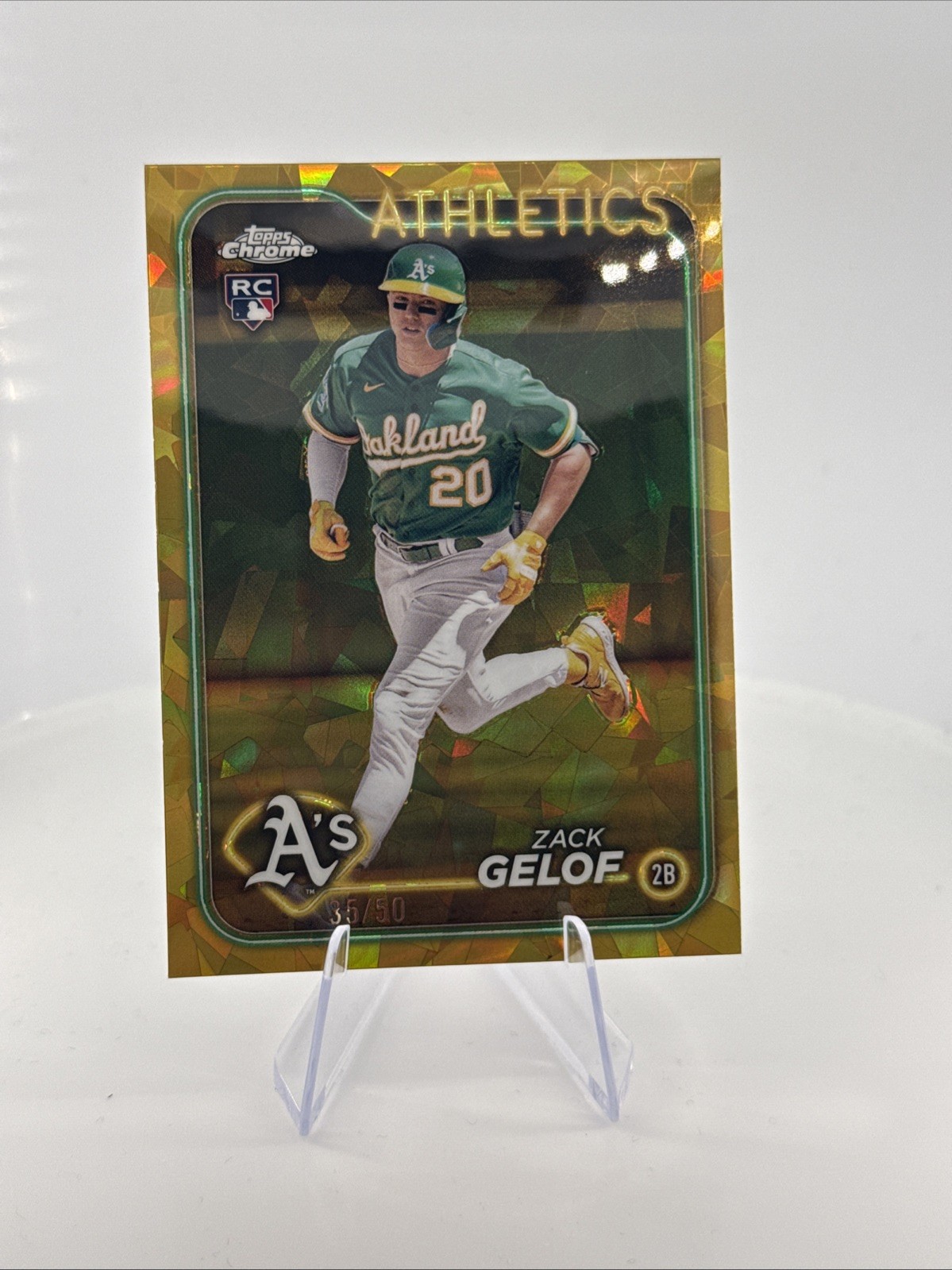 2024 Topps Chrome Sapphire Zach Gelof Gold /50