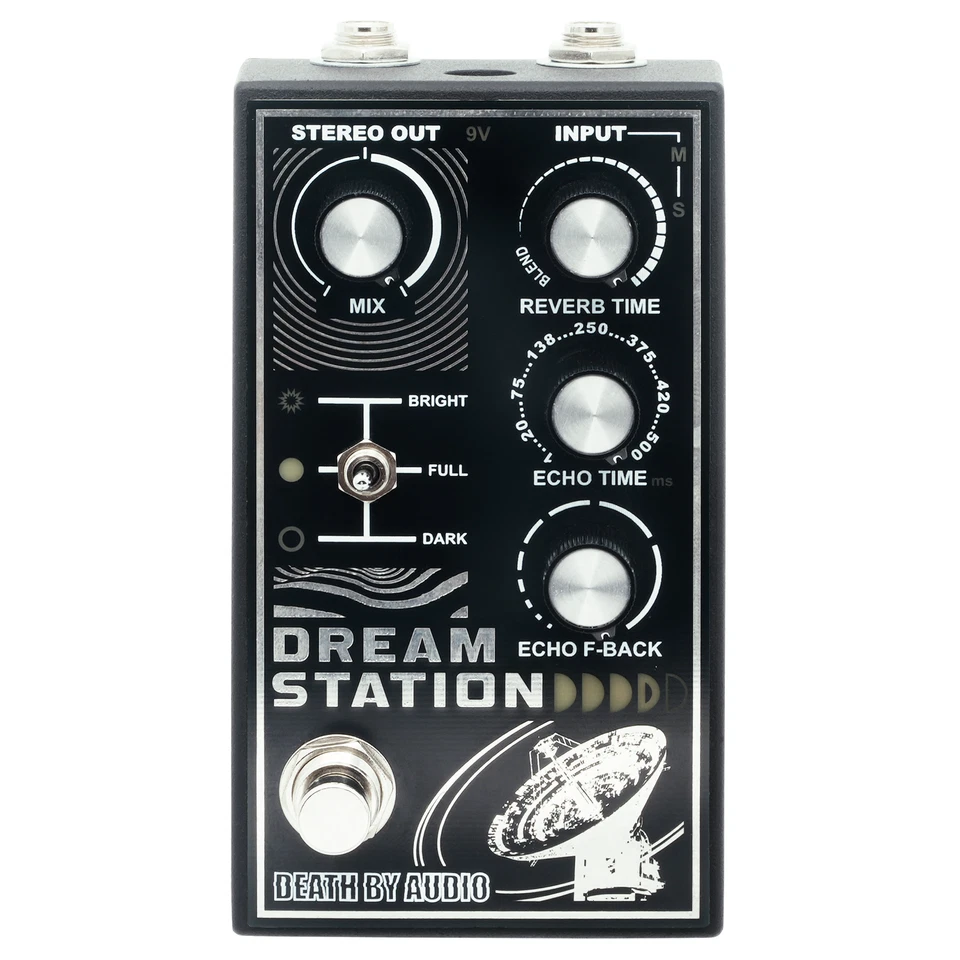 Nuevo pedal de efectos para guitarra Death By Audio Dream Station estéreo reverberación y retardo Foto 2 de 4
