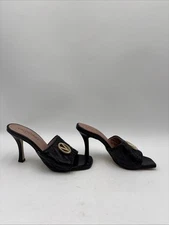 Valentino by Mario Valentino Venere Quilted Leather Sandals Black Size 8