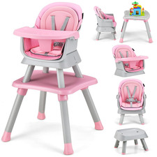 8 in 1 Baby High Chair, Convertible Highchair for Babies and Toddlers/Table and