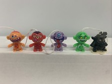 Monsters Tiny Lot of 5 Figurines Key Chain Cell Phone Charm