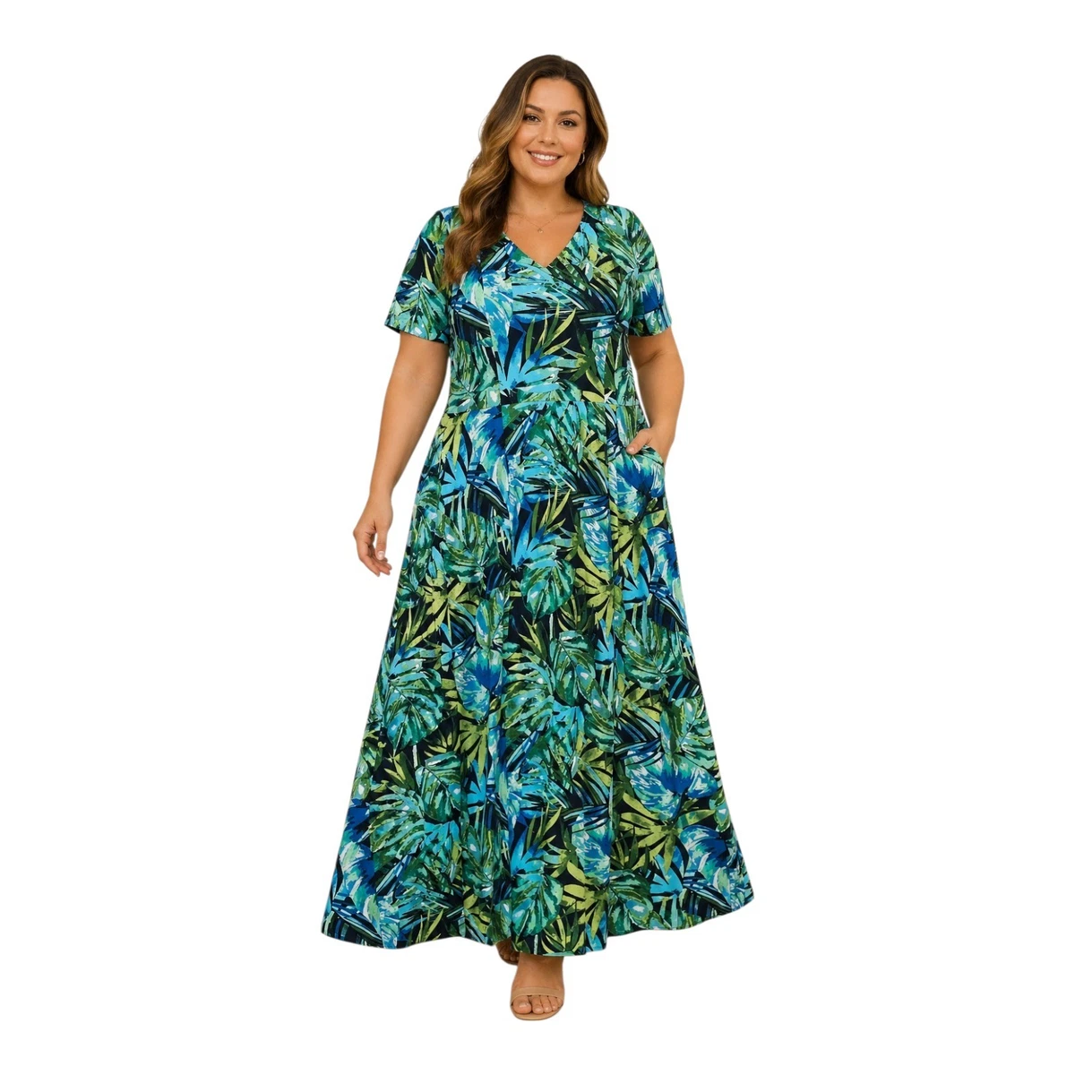 sachin and babi light blue dress Susan Graver - Plus 5X (34W-36W) - Dresses