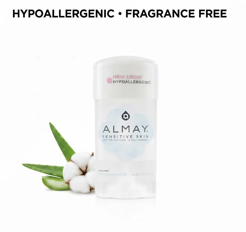 Paquete de 3 antitranspirantes Almay - desodorante gel transparente sin fragancia 2,25 oz Foto 3 de 3