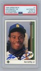 Ken Griffey Jr Signed 1989 Upper Deck Rookie Rc Card PSA DNA w/Auto 10