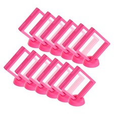 12Pcs 3D Floating Display Case 3.54 x 3.54 x 0.8 Inch Display Holder Rose Red
