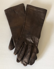 Vtg Preston York Women's Leather Golden Brown Driving/Winter Gloves Size 7